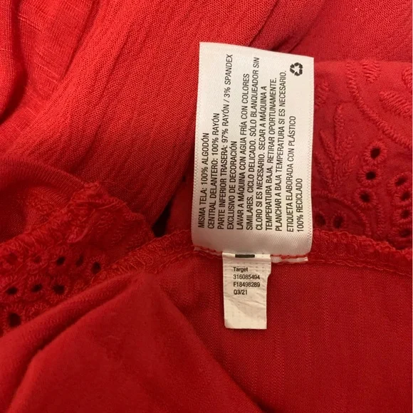 Knox Rose red blouse - size medium - Picture 6 of 6